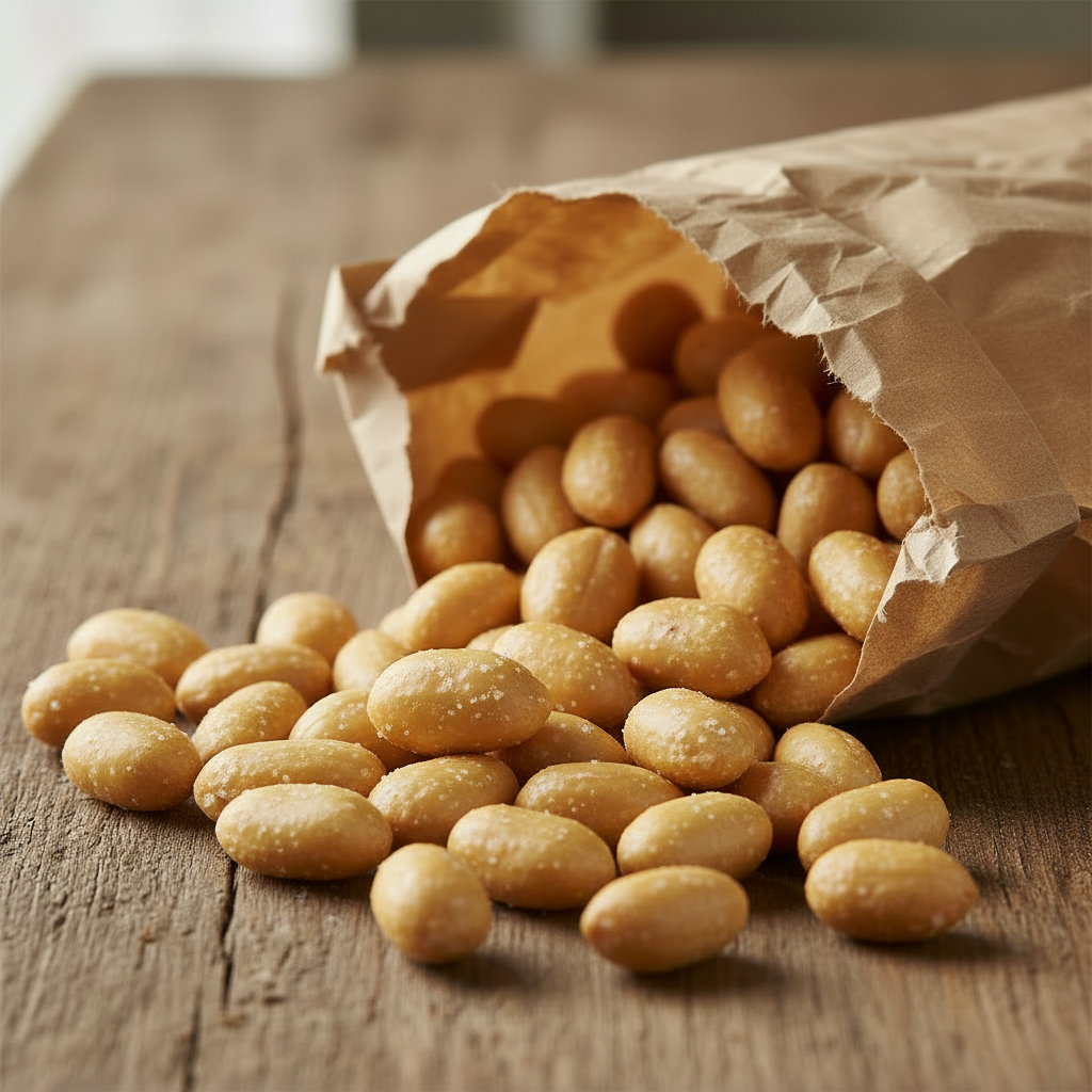 Maní frito con sal