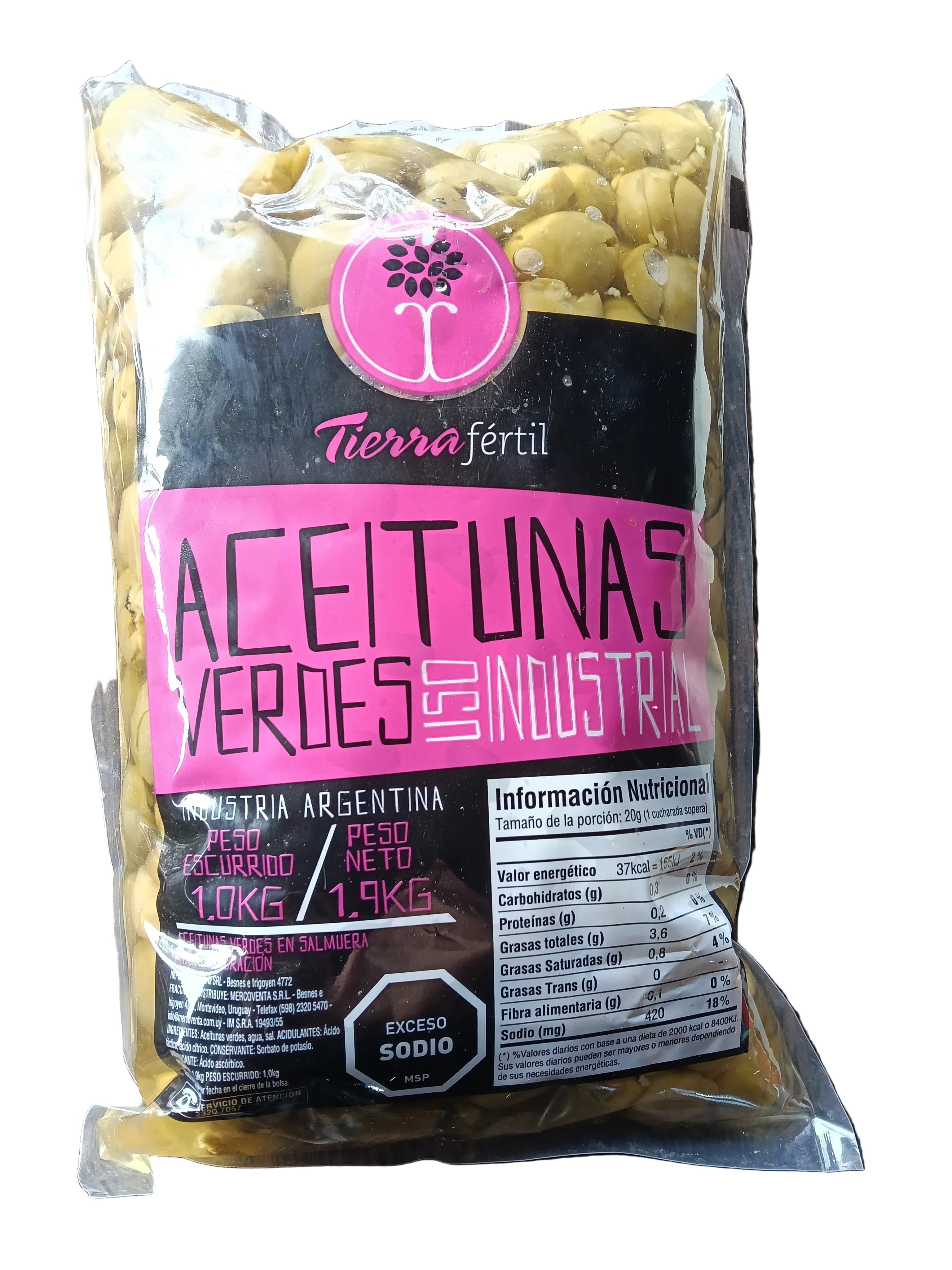 Aceitunas industriales 1kg